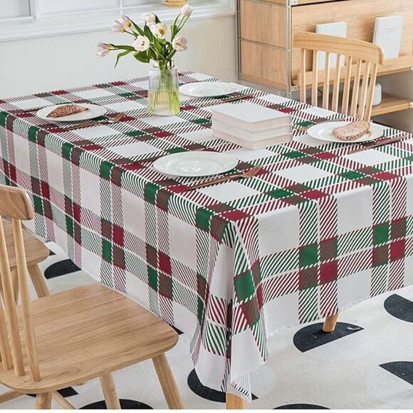 Jubilantex Square 84" inch Tablecloth Waterproof Washable Christmas Fabric - Picture 1 of 8
